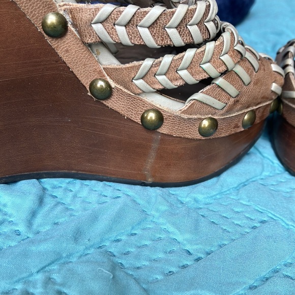 Aldo platform wedge strappy heels size 6.5 - Picture 6 of 10